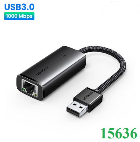 Cáp Chuyển USB 3.0 Sang Cổng Mạng LAN Ugreen 15636 - Tốc Độ 1000Mbps